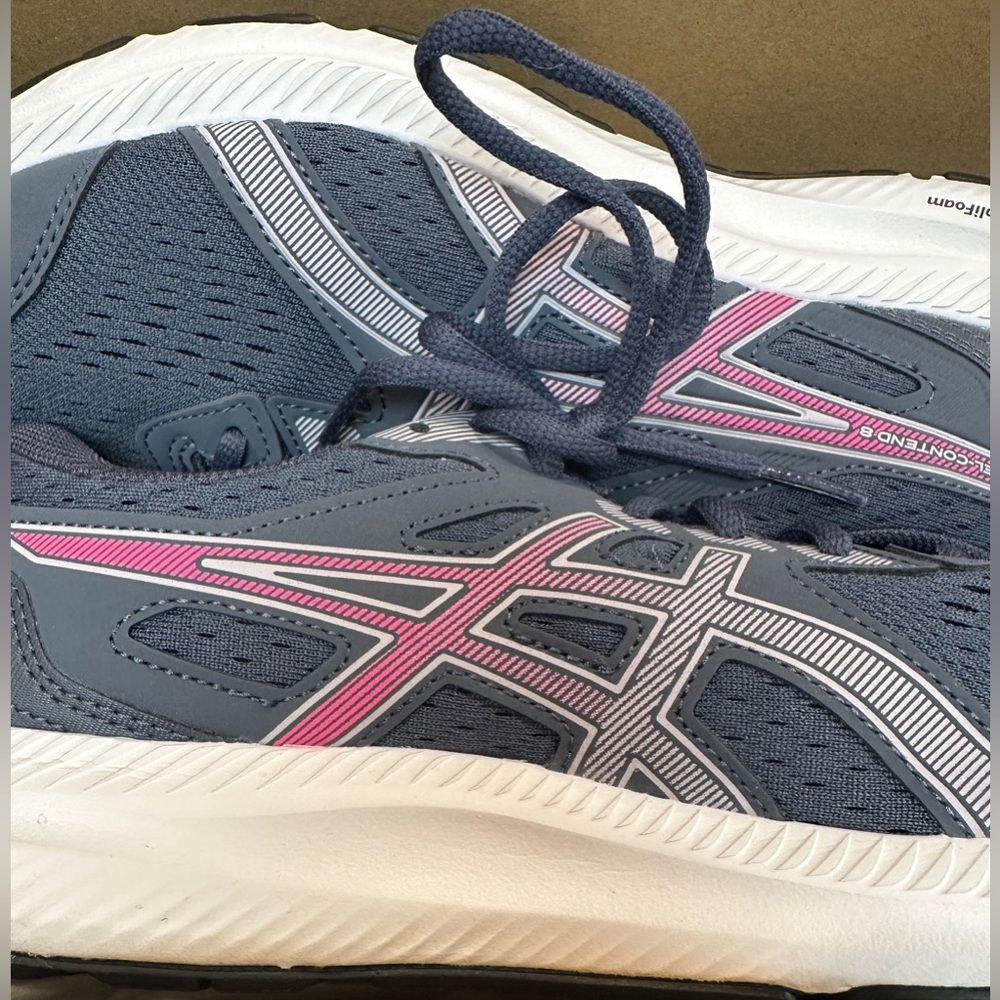 ASICS Gel Contend 8 Blue/Gray Women’s Size 10D/Wide with Original Box - Picture 12 of 14